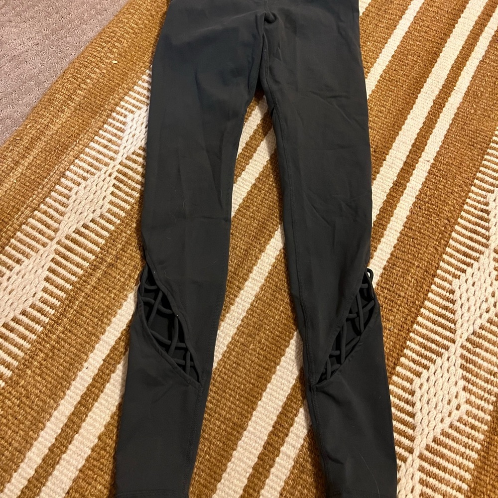 alo Leggings with Criss Cross Sides